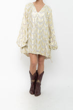 Load image into Gallery viewer, FREE PEOPLE x JENS PIRATE BOOTY Gold Metallic Flowy Dress (S-L)