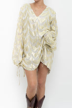 Load image into Gallery viewer, FREE PEOPLE x JENS PIRATE BOOTY Gold Metallic Flowy Dress (S-L)