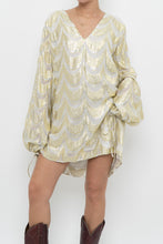 Load image into Gallery viewer, FREE PEOPLE x JENS PIRATE BOOTY Gold Metallic Flowy Dress (S-L)
