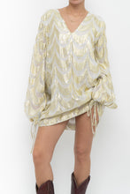 Load image into Gallery viewer, FREE PEOPLE x JENS PIRATE BOOTY Gold Metallic Flowy Dress (S-L)