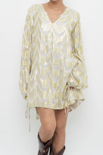 Load image into Gallery viewer, FREE PEOPLE x JENS PIRATE BOOTY Gold Metallic Flowy Dress (S-L)