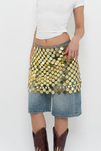 Load image into Gallery viewer, 12TH TRIBE x Jumbo Gold Sequin Skirt (XS-M)