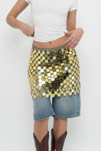 Load image into Gallery viewer, 12TH TRIBE x Jumbo Gold Sequin Skirt (XS-M)