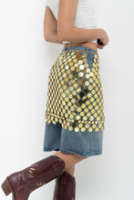 Load image into Gallery viewer, 12TH TRIBE x Jumbo Gold Sequin Skirt (XS-M)