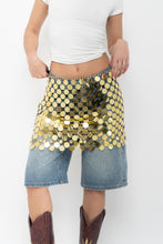 Load image into Gallery viewer, 12TH TRIBE x Jumbo Gold Sequin Skirt (XS-M)
