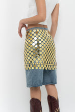 Load image into Gallery viewer, 12TH TRIBE x Jumbo Gold Sequin Skirt (XS-M)
