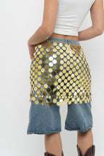 Load image into Gallery viewer, 12TH TRIBE x Jumbo Gold Sequin Skirt (XS-M)