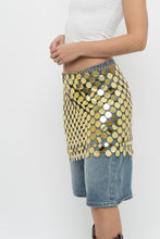 Load image into Gallery viewer, 12TH TRIBE x Jumbo Gold Sequin Skirt (XS-M)