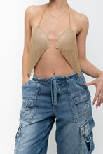 Load image into Gallery viewer, Modern x Gold Chainlink Flowy Bralette (S-L)
