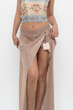 Load image into Gallery viewer, SUPERDOWN x Rose Gold Mesh Metallic Skirt (S, M)