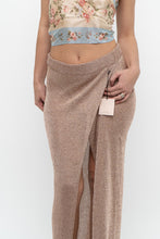 Load image into Gallery viewer, SUPERDOWN x Rose Gold Mesh Metallic Skirt (S, M)