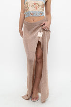 Load image into Gallery viewer, SUPERDOWN x Rose Gold Mesh Metallic Skirt (S, M)