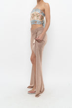 Load image into Gallery viewer, SUPERDOWN x Rose Gold Mesh Metallic Skirt (S, M)
