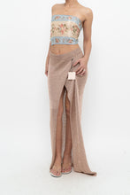 Load image into Gallery viewer, SUPERDOWN x Rose Gold Mesh Metallic Skirt (S, M)