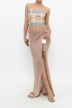 Load image into Gallery viewer, SUPERDOWN x Rose Gold Mesh Metallic Skirt (S, M)
