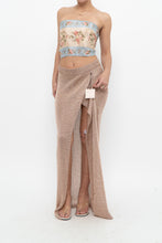Load image into Gallery viewer, SUPERDOWN x Rose Gold Mesh Metallic Skirt (S, M)