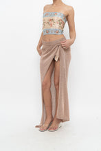 Load image into Gallery viewer, SUPERDOWN x Rose Gold Mesh Metallic Skirt (S, M)