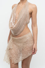 Load image into Gallery viewer, MISSGUIDED x Beige Sequin Tank (S)
