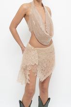 Load image into Gallery viewer, MISSGUIDED x Beige Sequin Tank (S)
