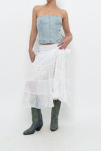 Load image into Gallery viewer, Vintage x White Tiered Maxi Skirt (M)