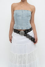 Load image into Gallery viewer, DENIM FORUM x Light Wash Denim Strapless Top (M, L)