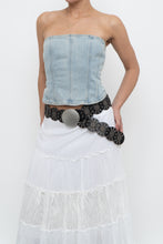 Load image into Gallery viewer, DENIM FORUM x Light Wash Denim Strapless Top (M, L)
