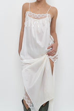 Load image into Gallery viewer, Vintage x Made in USA x White Lace Star Slip Maxi Dress (S, M)
