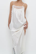 Load image into Gallery viewer, Vintage x Made in USA x White Lace Star Slip Maxi Dress (S, M)