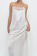 Load image into Gallery viewer, Vintage x Made in USA x White Lace Star Slip Maxi Dress (S, M)