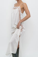 Load image into Gallery viewer, Vintage x Made in USA x White Lace Star Slip Maxi Dress (S, M)