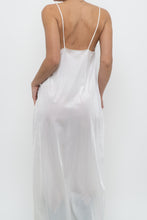 Load image into Gallery viewer, Vintage x Made in USA x White Lace Star Slip Maxi Dress (S, M)