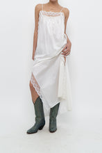 Load image into Gallery viewer, Vintage x Made in USA x White Lace Star Slip Maxi Dress (S, M)
