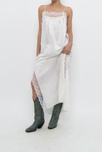 Load image into Gallery viewer, Vintage x Made in USA x White Lace Star Slip Maxi Dress (S, M)