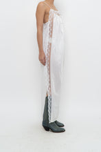 Load image into Gallery viewer, Vintage x Made in USA x White Lace Star Slip Maxi Dress (S, M)