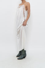 Load image into Gallery viewer, Vintage x Made in USA x White Lace Star Slip Maxi Dress (S, M)