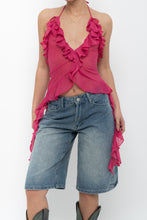 Load image into Gallery viewer, ZARA x Pink Semi-sheer Frilly Tank (S)