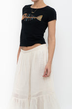 Load image into Gallery viewer, Vintage x DOLCE &amp; GABANNA Fish Sequin Baby Tee (XS, S)
