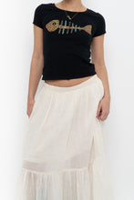Load image into Gallery viewer, Vintage x DOLCE &amp; GABANNA Fish Sequin Baby Tee (XS, S)