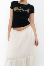 Load image into Gallery viewer, Vintage x DOLCE &amp; GABANNA Fish Sequin Baby Tee (XS, S)