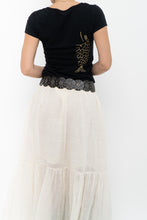 Load image into Gallery viewer, Vintage x DOLCE &amp; GABANNA Fish Sequin Baby Tee (XS, S)
