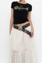 Load image into Gallery viewer, Vintage x DOLCE &amp; GABANNA Fish Sequin Baby Tee (XS, S)