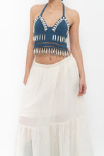 Load image into Gallery viewer, ANDI BAGUS x Blue Crochet Beaded Top (XS, S)