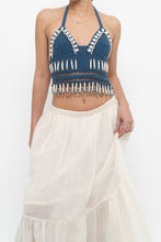 Load image into Gallery viewer, ANDI BAGUS x Blue Crochet Beaded Top (XS, S)
