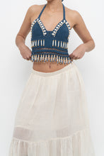 Load image into Gallery viewer, ANDI BAGUS x Blue Crochet Beaded Top (XS, S)