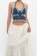 Load image into Gallery viewer, ANDI BAGUS x Blue Crochet Beaded Top (XS, S)