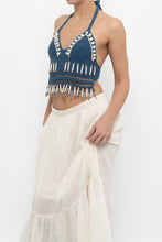 Load image into Gallery viewer, ANDI BAGUS x Blue Crochet Beaded Top (XS, S)