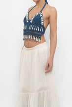 Load image into Gallery viewer, ANDI BAGUS x Blue Crochet Beaded Top (XS, S)