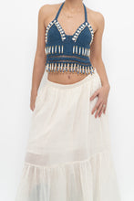 Load image into Gallery viewer, ANDI BAGUS x Blue Crochet Beaded Top (XS, S)