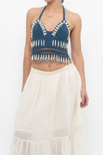 Load image into Gallery viewer, ANDI BAGUS x Blue Crochet Beaded Top (XS, S)