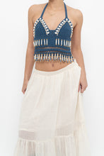 Load image into Gallery viewer, ANDI BAGUS x Blue Crochet Beaded Top (XS, S)